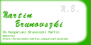 martin brunovszki business card